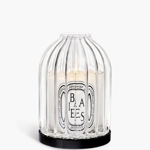 Ribbed candle holder - For small candles