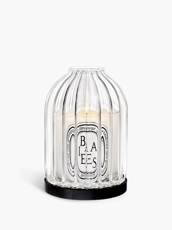 Ribbed candle holder - For small candles