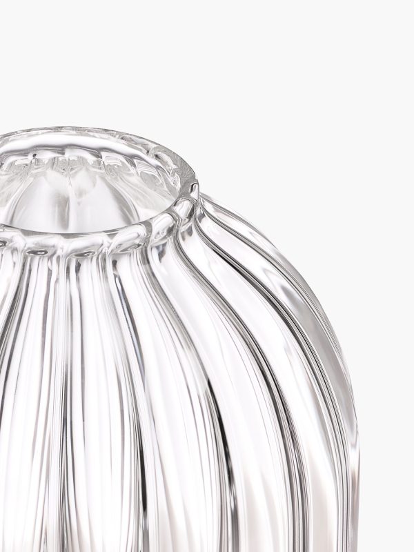 Ribbed candle holder - For small candles