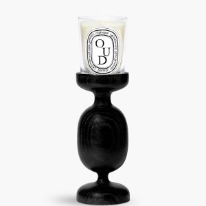 Black Column candle holder - For classic candles