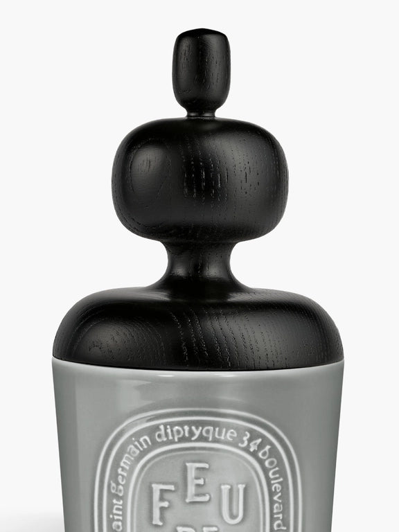 Black Astragal lid - For large candle