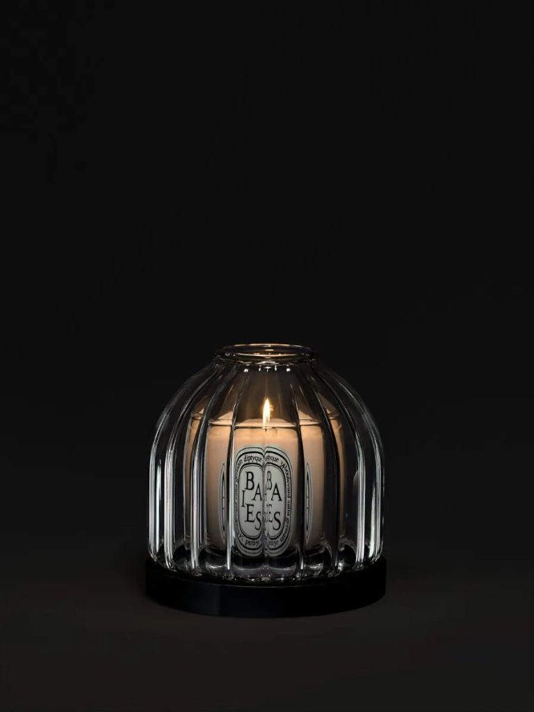 Ribbed candle holder - For miniature candles