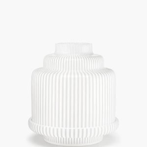 White Pyramid candle holder - For classic candles